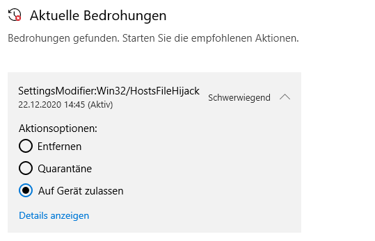 Aktuelle Bedrohungen